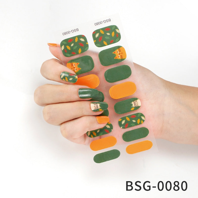 Semi-cured Gel-Nagelsticker 3D-Bronzing – Bild 19 | LuxeStyle