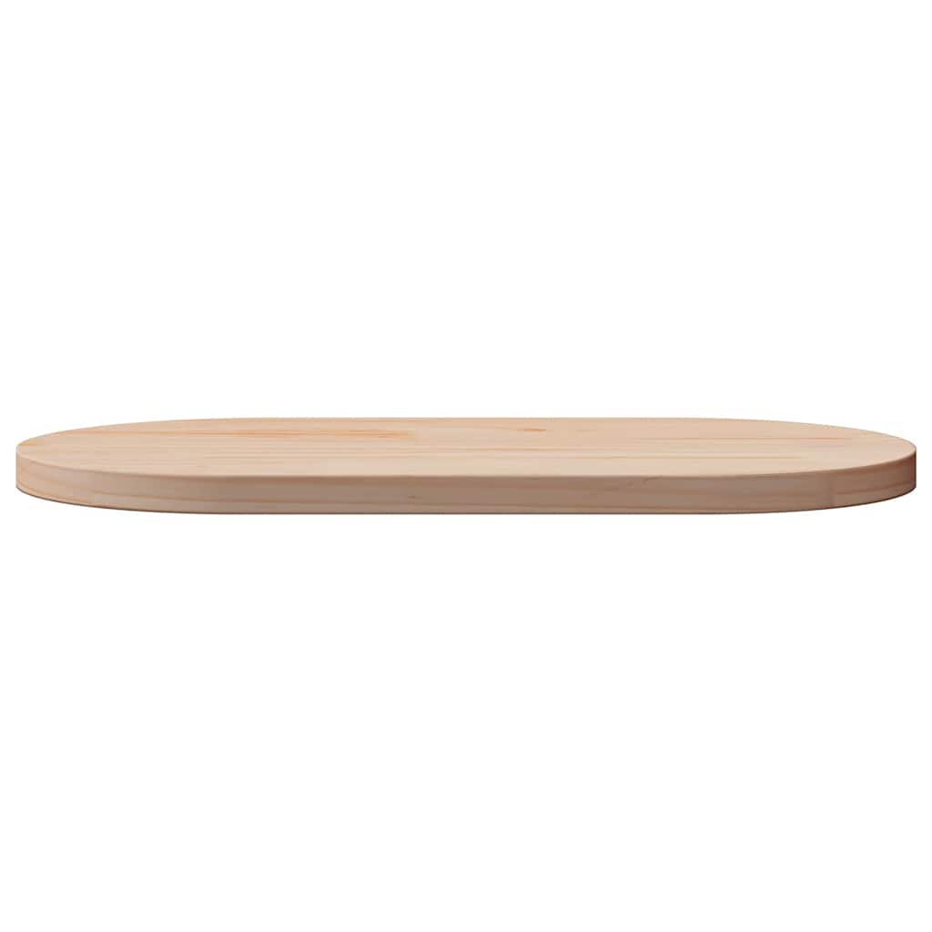 Ovale Tischplatte aus Kiefernholz (60x30 cm)