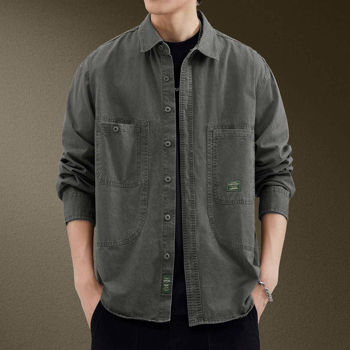 Retro Casual Hemd für Herren – Bild 4 | LuxeStyle