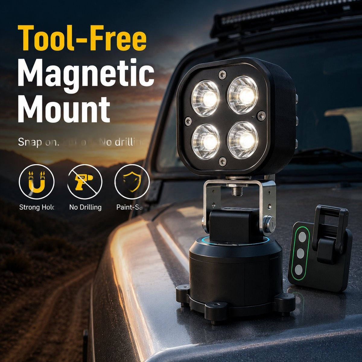 Magnetische LED-Lampe zum Aufkleben, kabellos | LuxeStyle