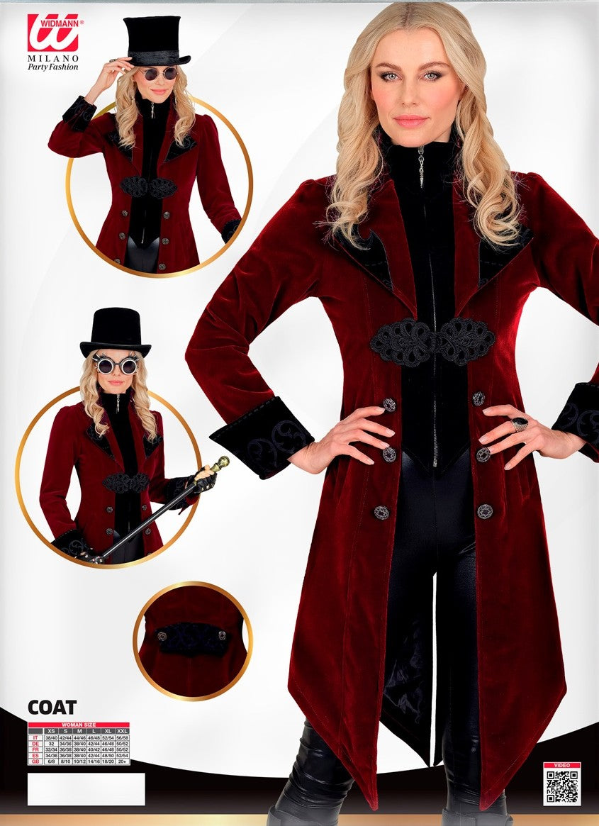 Kostüm Gothic Samtmantel · Gr. S