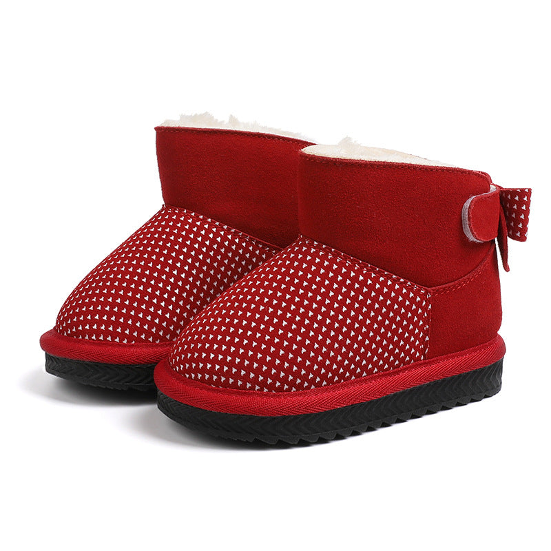 Kinder Schneestiefel aus Rindsleder