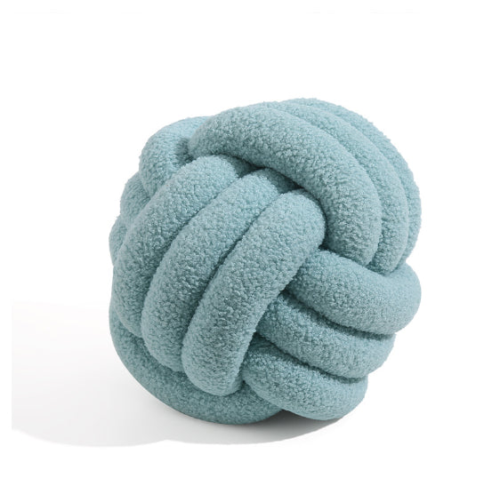 Rundes Kissen aus Lammwolle für Sofa & Bett