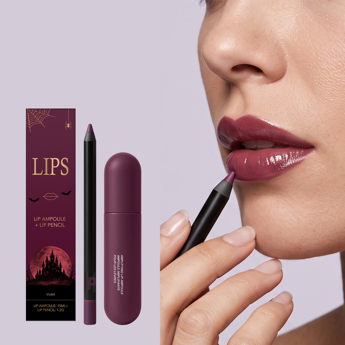 Feuchtigkeitsspendendes Lipgloss- und Lipliner-Set | LuxeStyle