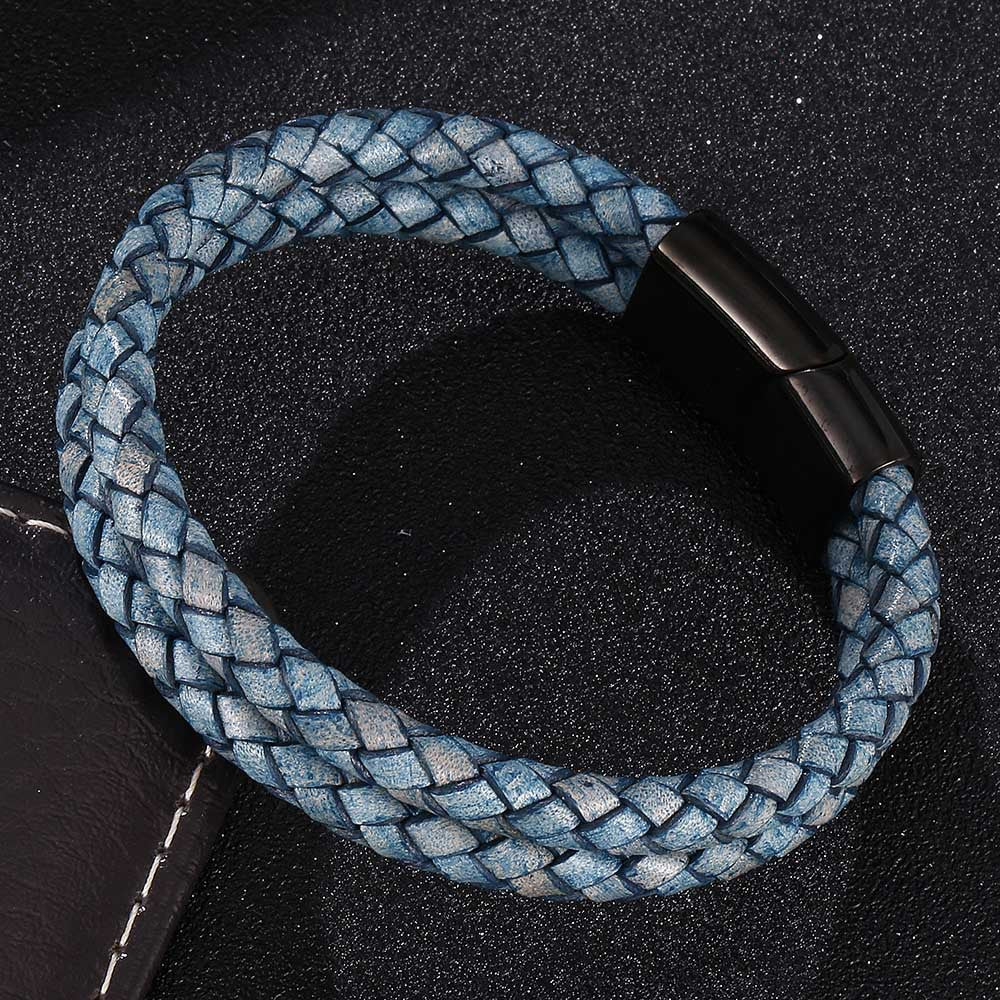 Vintage Lederarmband aus Edelstahl – Bild 6 | LuxeStyle