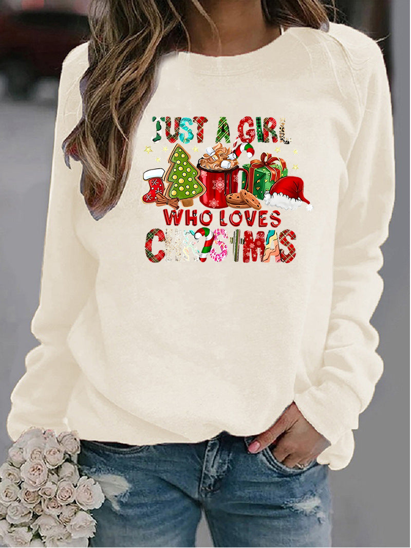 Weihnachts-Pullover für Damen mit Rundhals