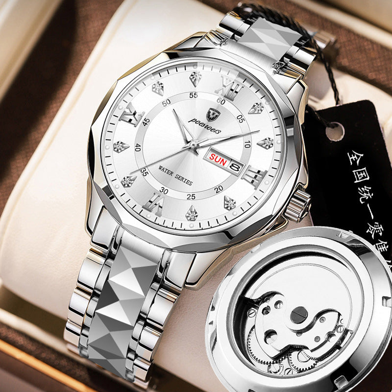 Mechanische Skelett-Uhr für Herren