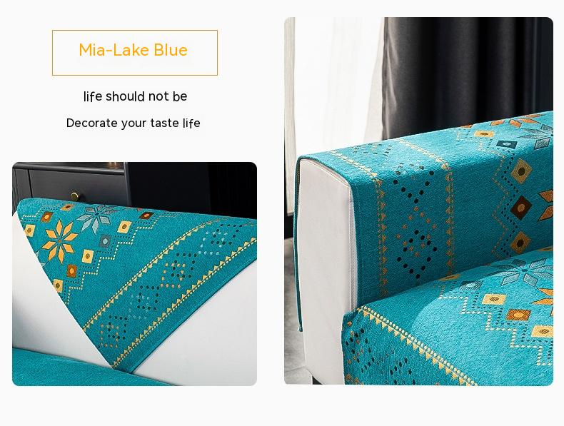 Chenille Sofakissenbezug im Bohème-Stil – Bild 9 | LuxeStyle