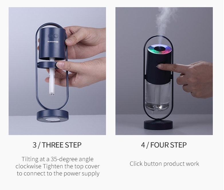 USB-Luftbefeuchter mit Nachtlicht-Projektion