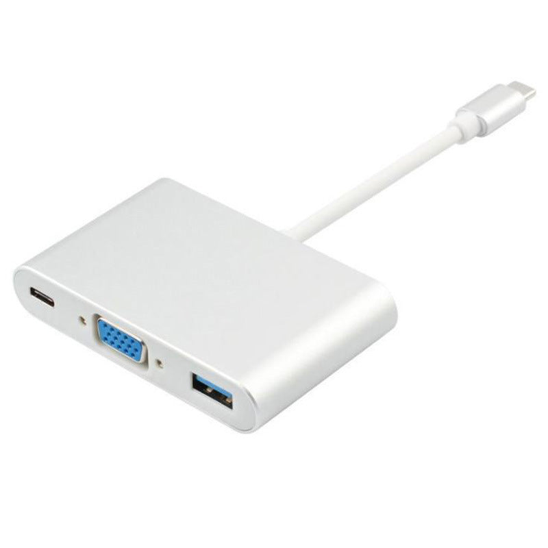 USB-C zu VGA + USB 3.0 + Ladeanschluss Adapter – Bild 1 | LuxeStyle