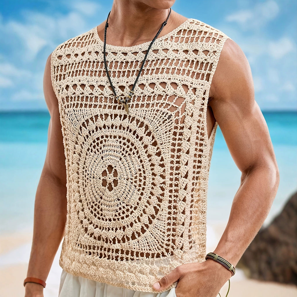 Herren-Pullover mit Rundhalsausschnitt