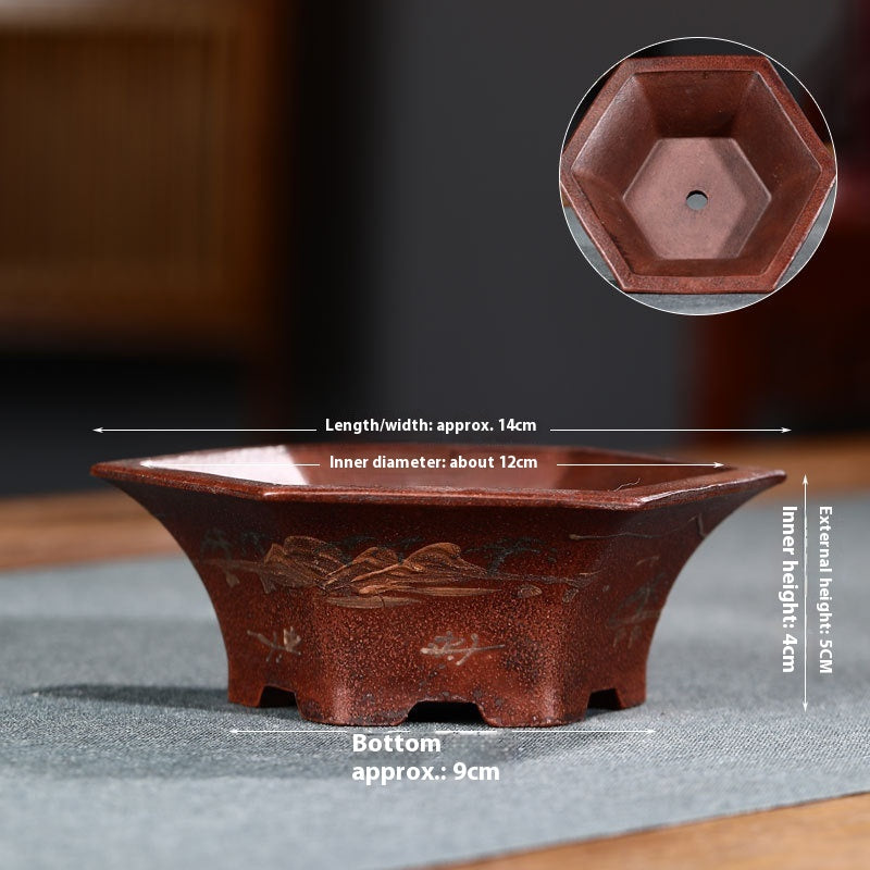 Keramik-Blumentopf aus Lila Ton – Bild 13 | LuxeStyle