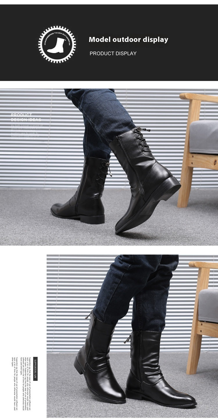 Spitze Lederstiefel für Herren