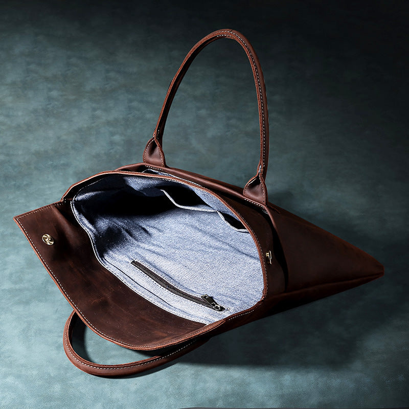 Vintage Crazy Horse Leder Laptoptasche – Bild 3 | LuxeStyle