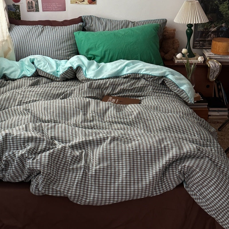 Duvet Cover Plaid Baumwolle