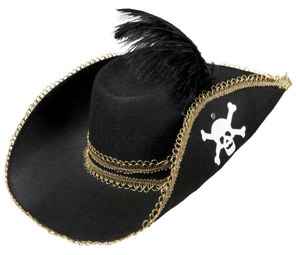 Piratenhut mit Feder – Bild 1 | LuxeStyle