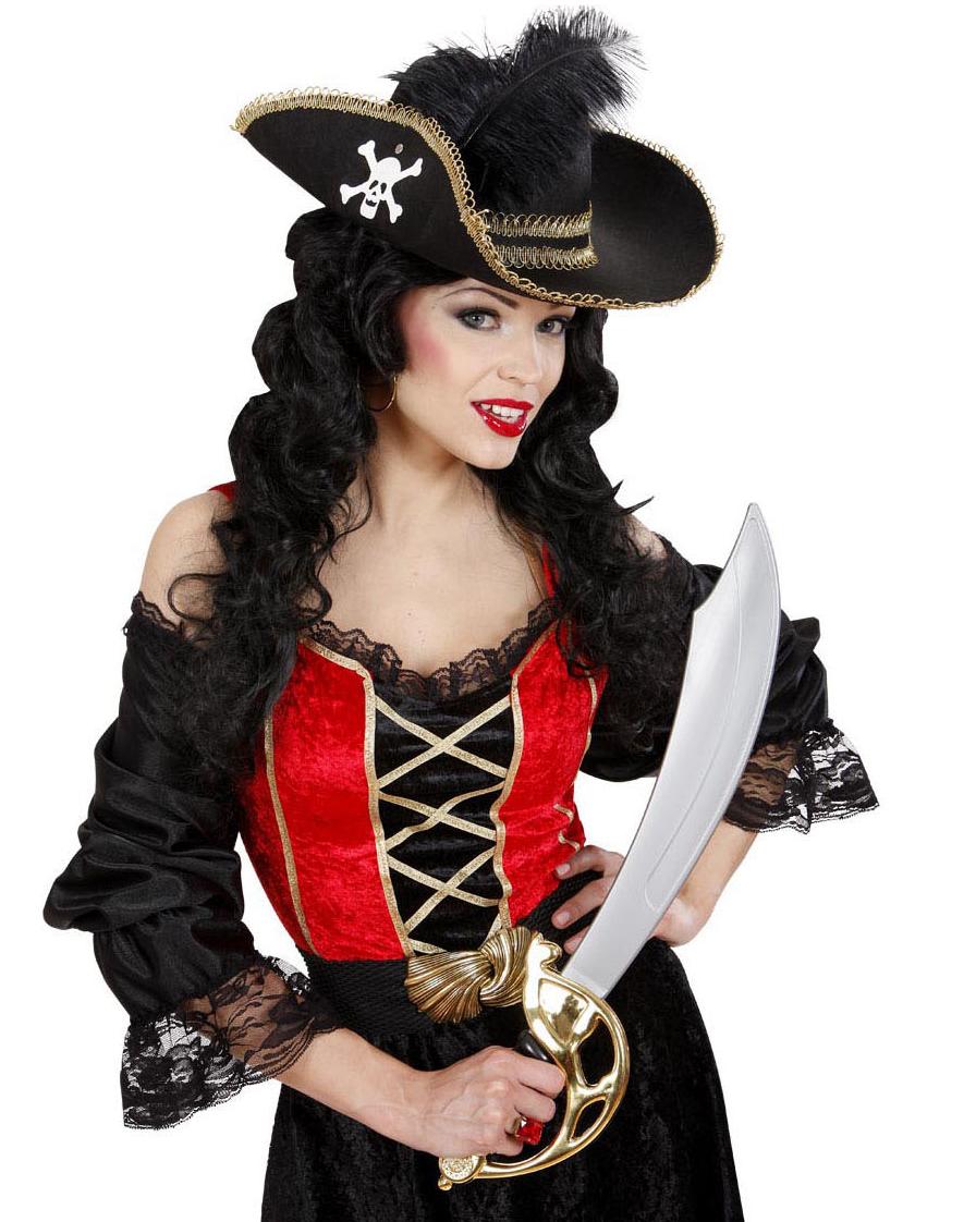 Piratenhut mit Feder – Bild 3 | LuxeStyle