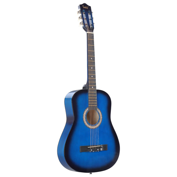 Blau 38-Zoll Akustikgitarre Set