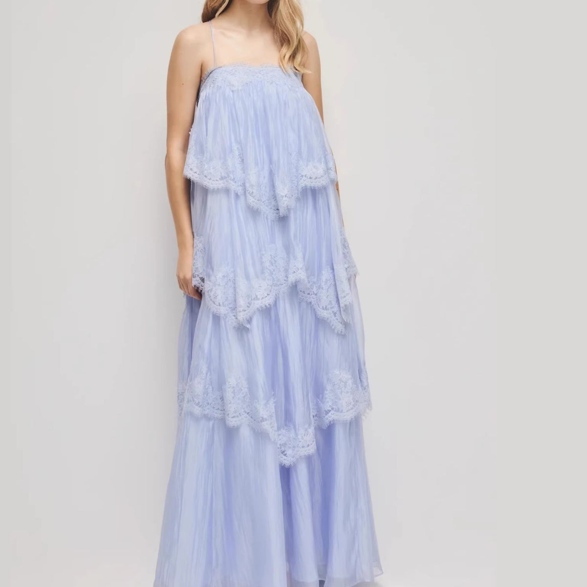 Vintage Spitze Ombre Maxi-Kleid – Bild 8 | LuxeStyle