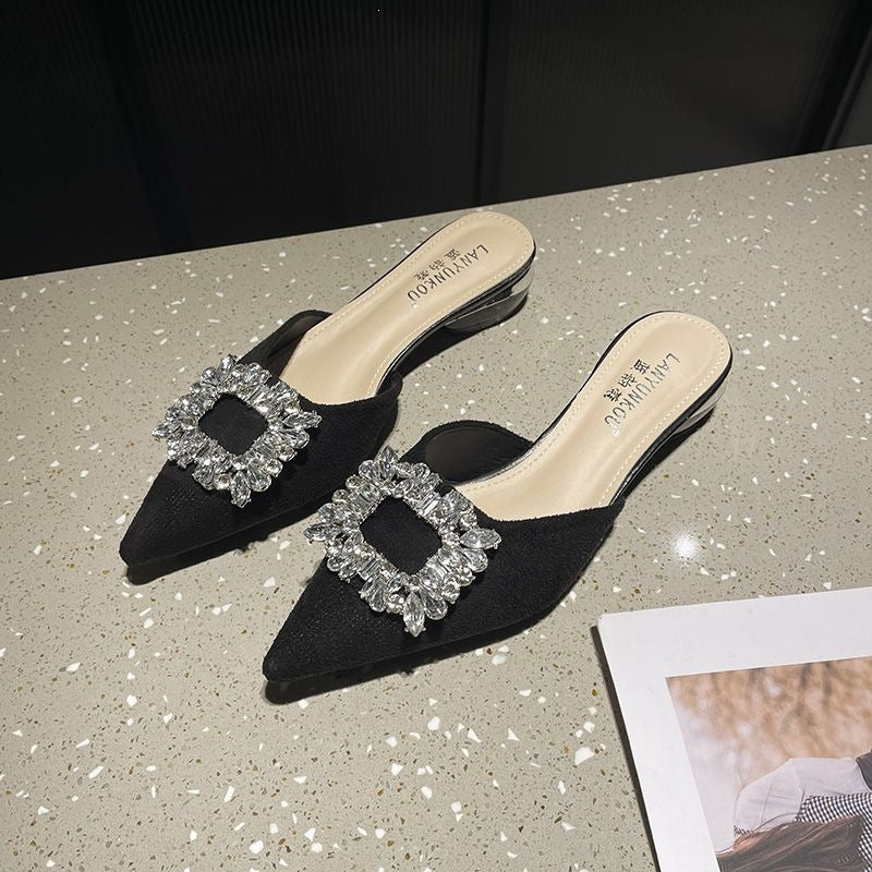 Halb-Slipper für Damen mit geschlossener Zehenpartie