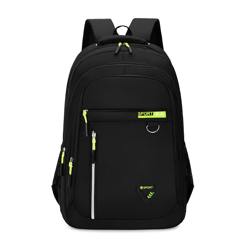Oxford-Stoff Schulrucksack mit Luftkissengurt – Bild 9 | LuxeStyle
