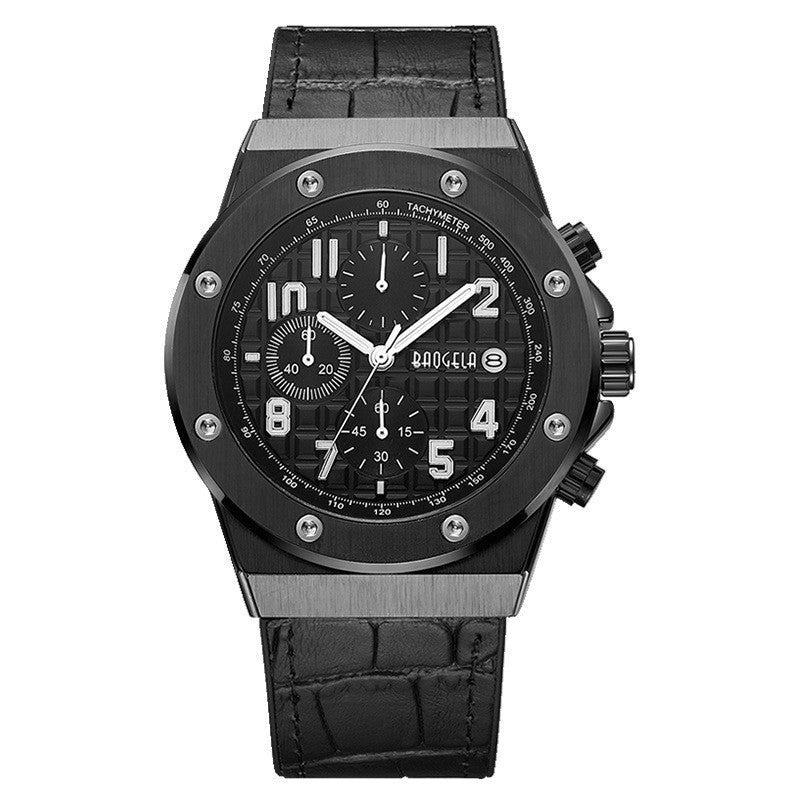 Sportliche Quarz-Herrenuhr mit Silikonarmband – Bild 5 | LuxeStyle