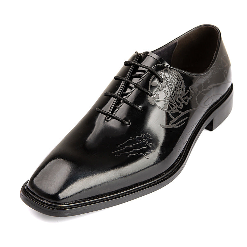Business-Schuhe aus Kalbsleder mit Lasergravur – Bild 1 | LuxeStyle
