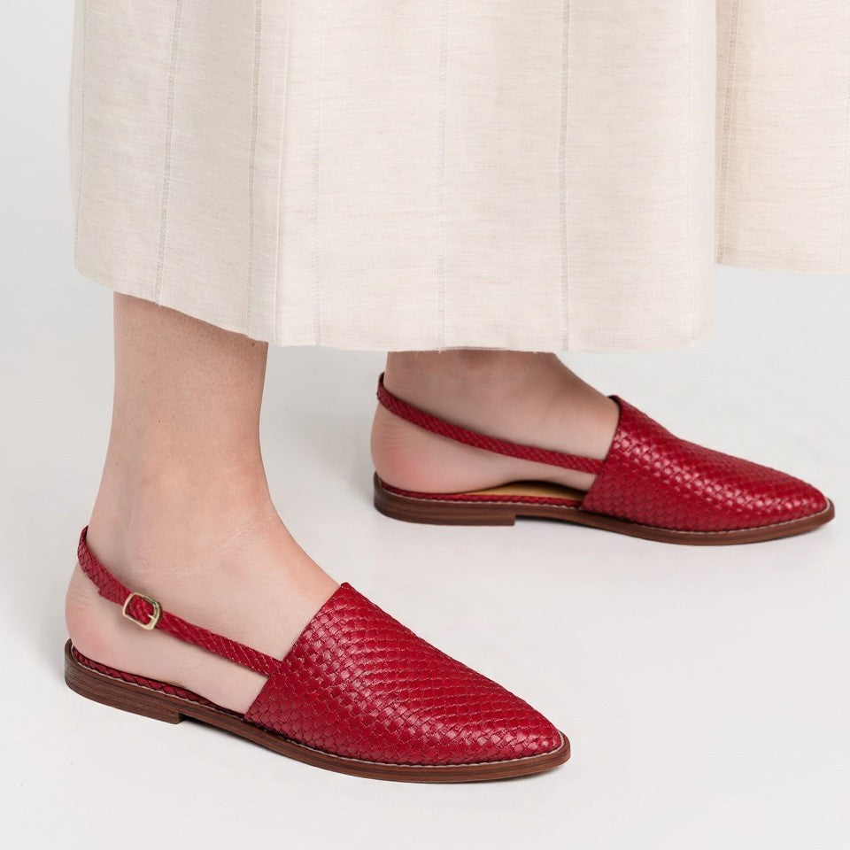 Geflochtene Sandalen für Damen