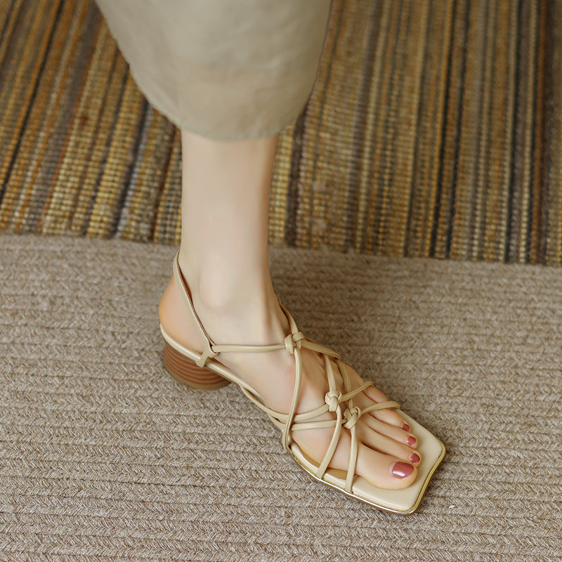 Retro Sandalette mit dünnen Riemchen – Bild 3 | LuxeStyle