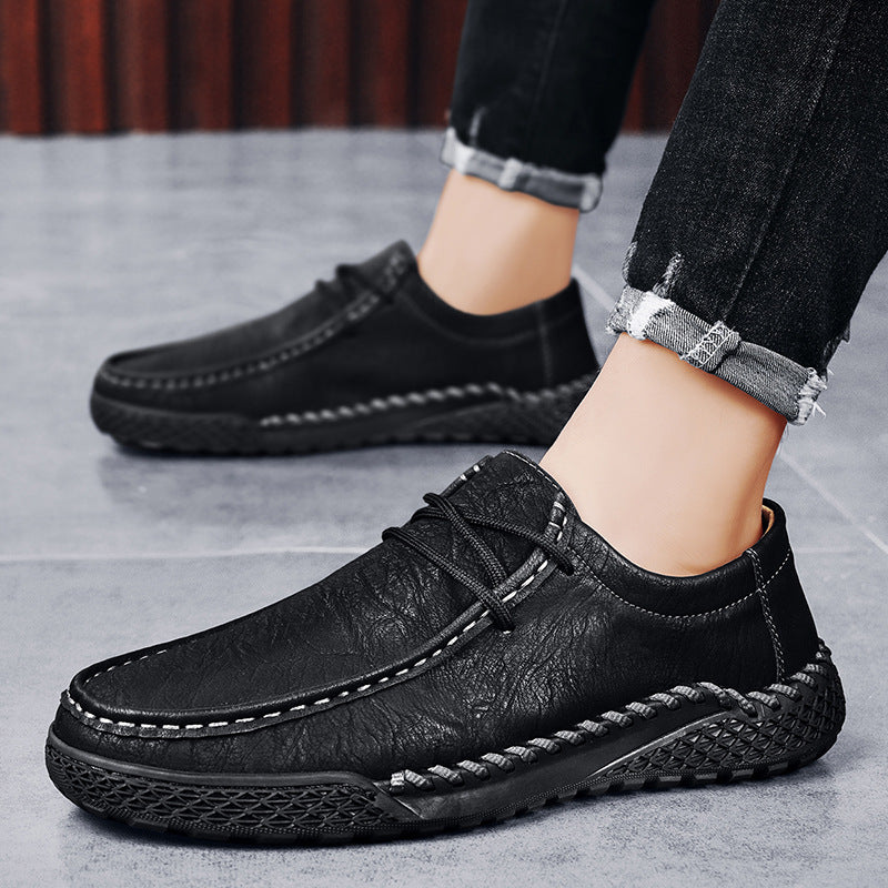 Herren Leder Schnürschuhe Casual – Bild 7 | LuxeStyle