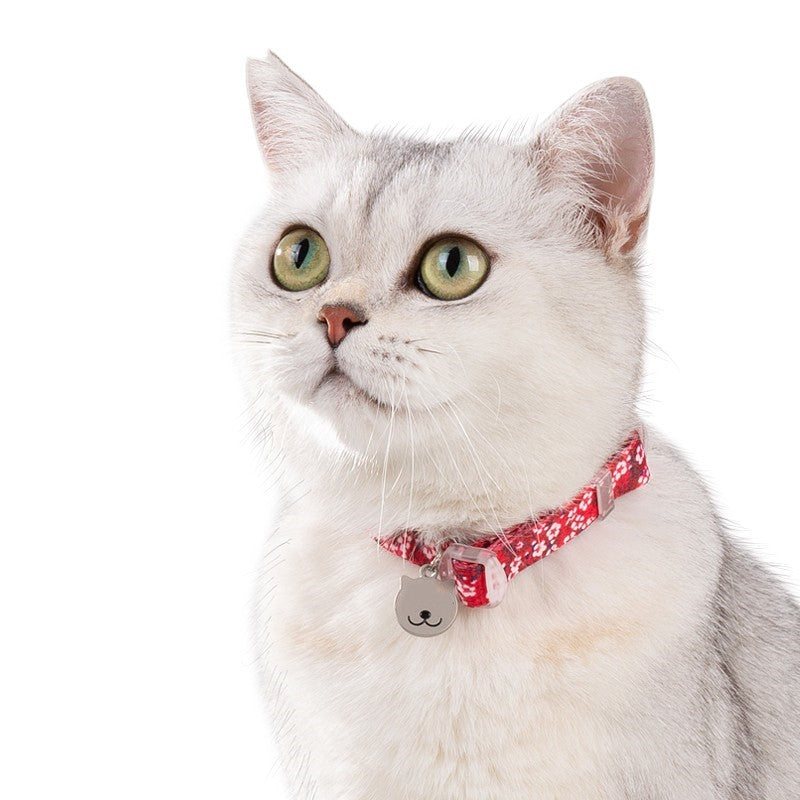 Halsband mit Glöckchen und Blumenmuster für Katzen – Bild 5 | LuxeStyle