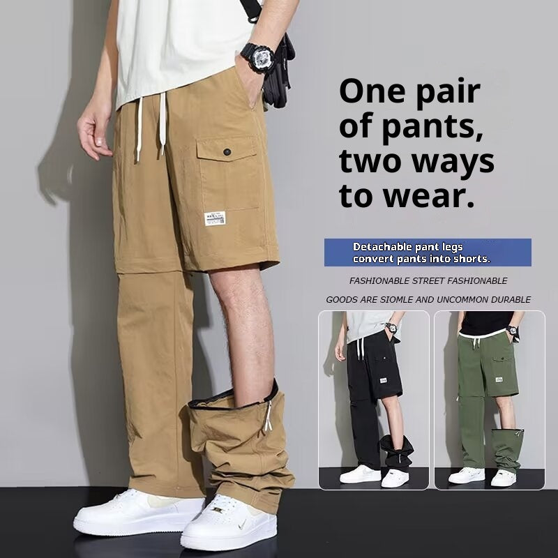 Herren-Cargo-Pants, 2-in-1