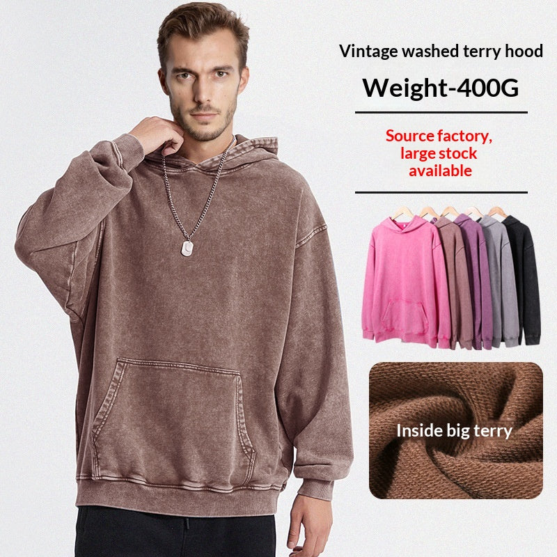 Herren Hoodie im Used-Look