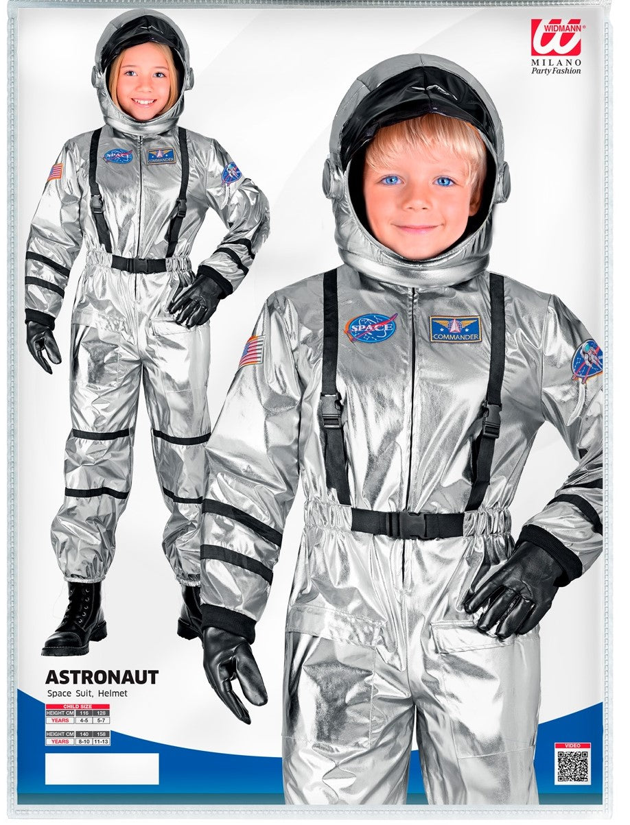 Kostüm Astronaut Silber · Gr. 158cm