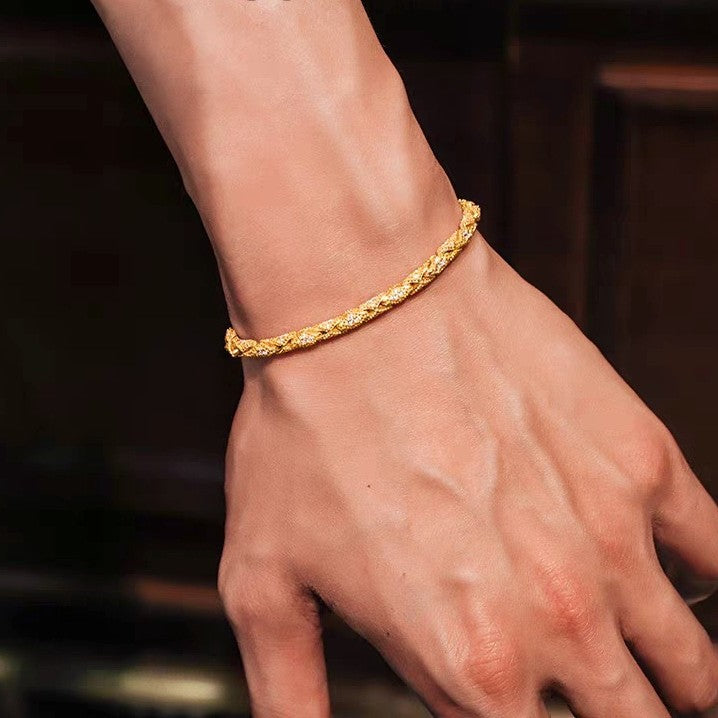 Vintage Schlangenknochen-Armband mit Strass