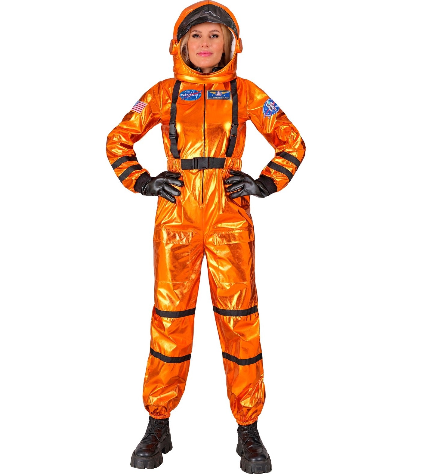 Kostüm Astronautin Orange