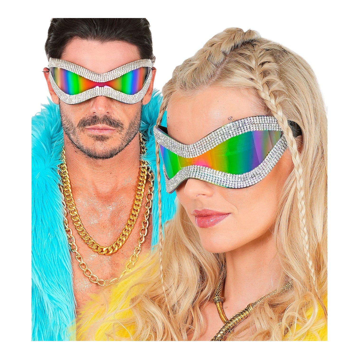 Riesen Partybrille mit Strass