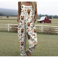 Jumpsuit mit Hosenträgern und Digitaldruck – Bild 1 | LuxeStyle