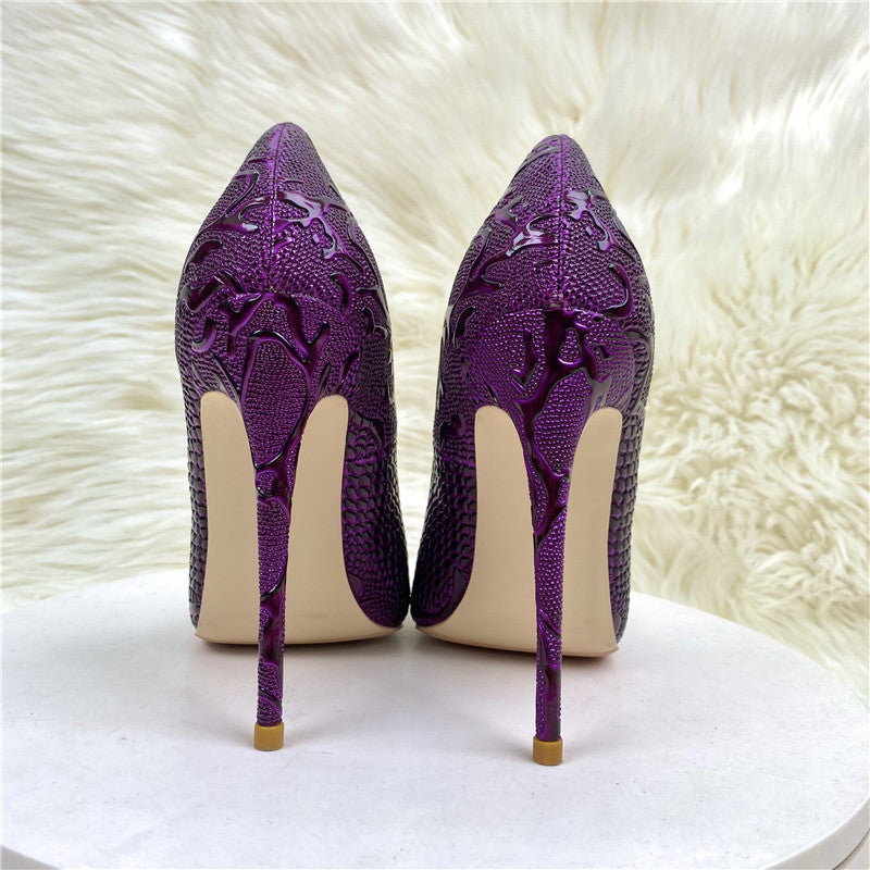 Elegante spitze High Heels aus Mikrofaser | LuxeStyle