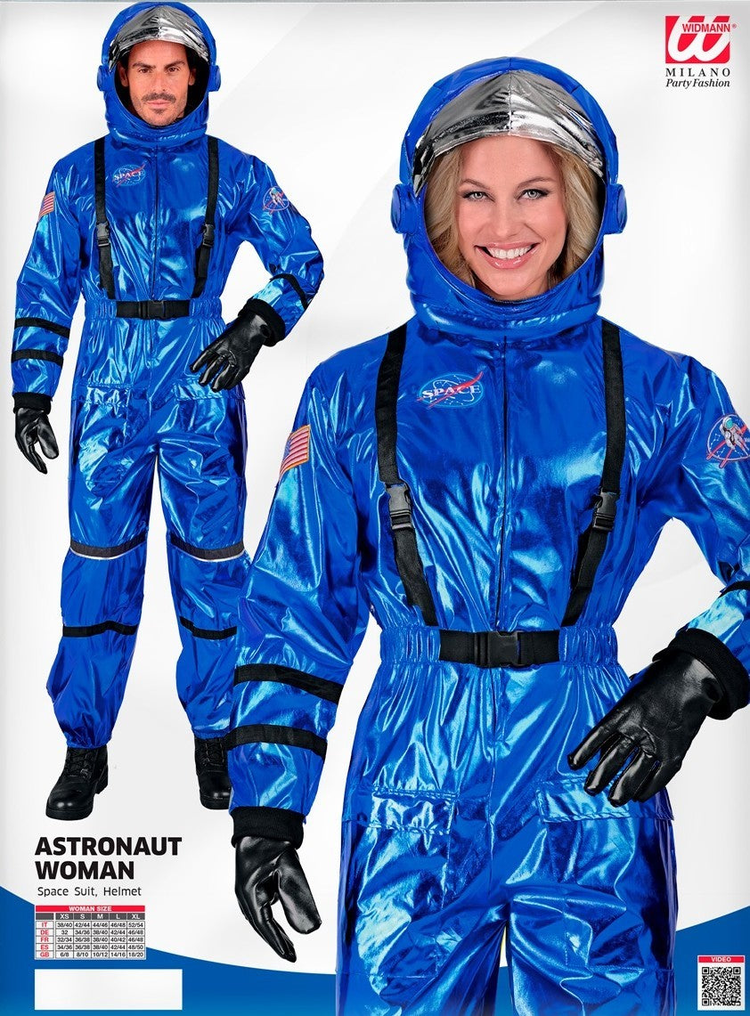 Kostüm Astronautin Blau · Gr. XL