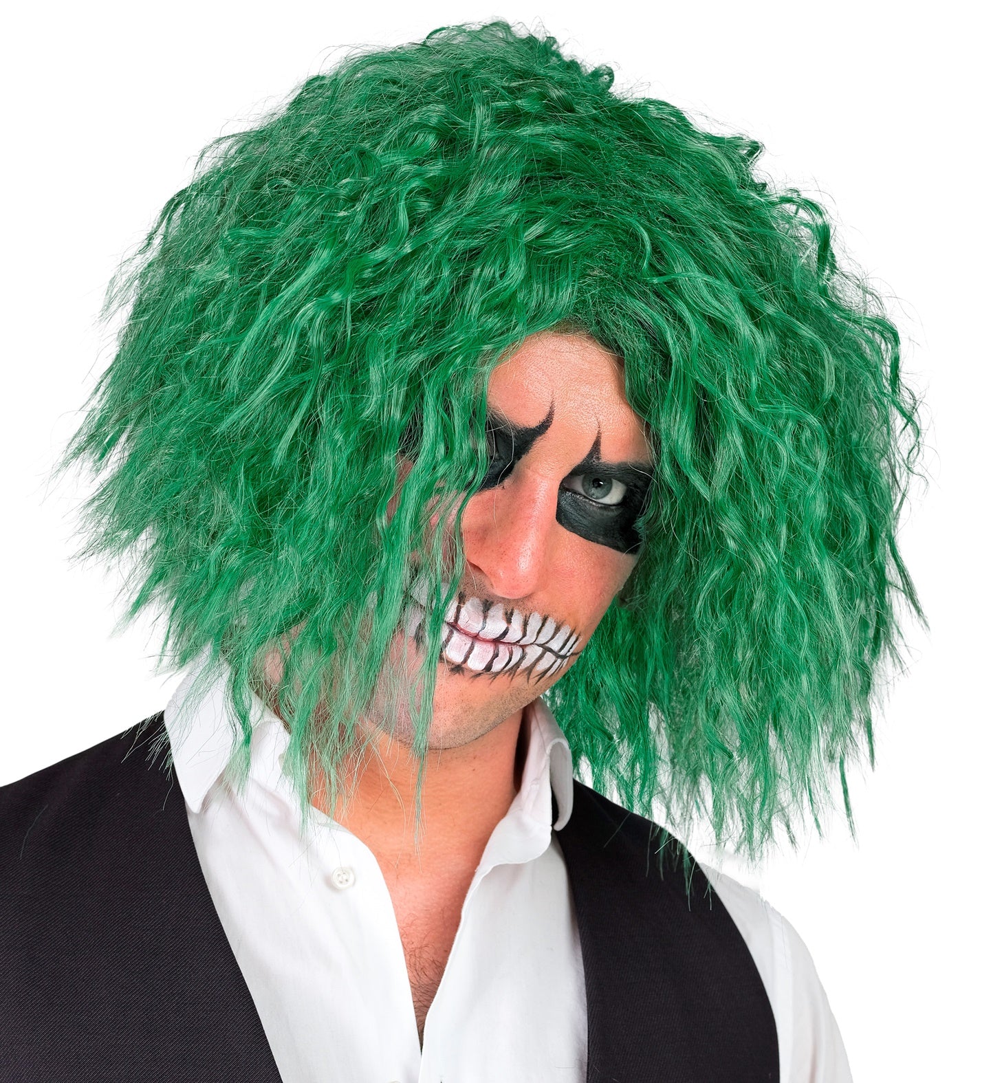 Perücke Killerclown grün