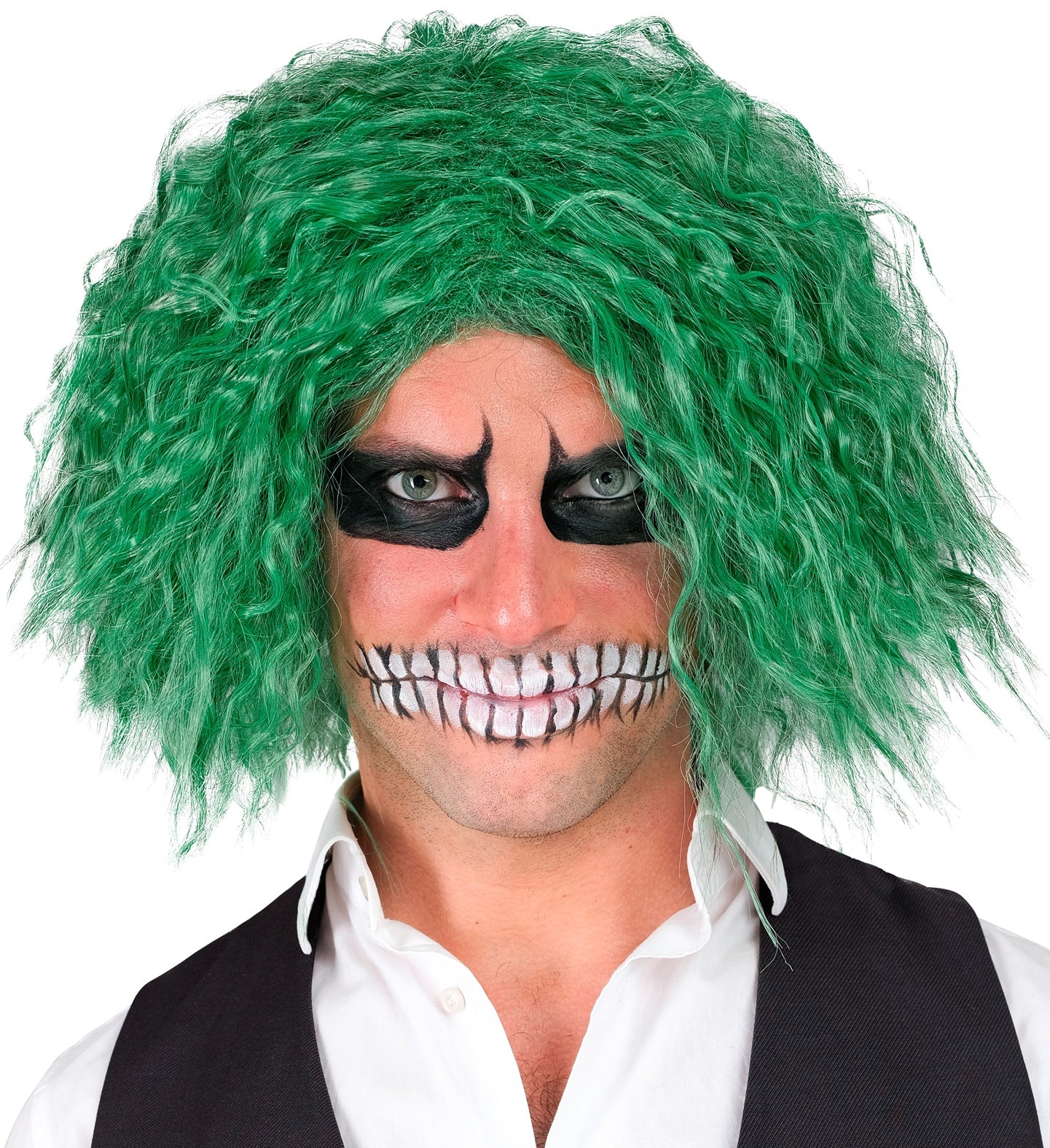 Perücke Killerclown grün
