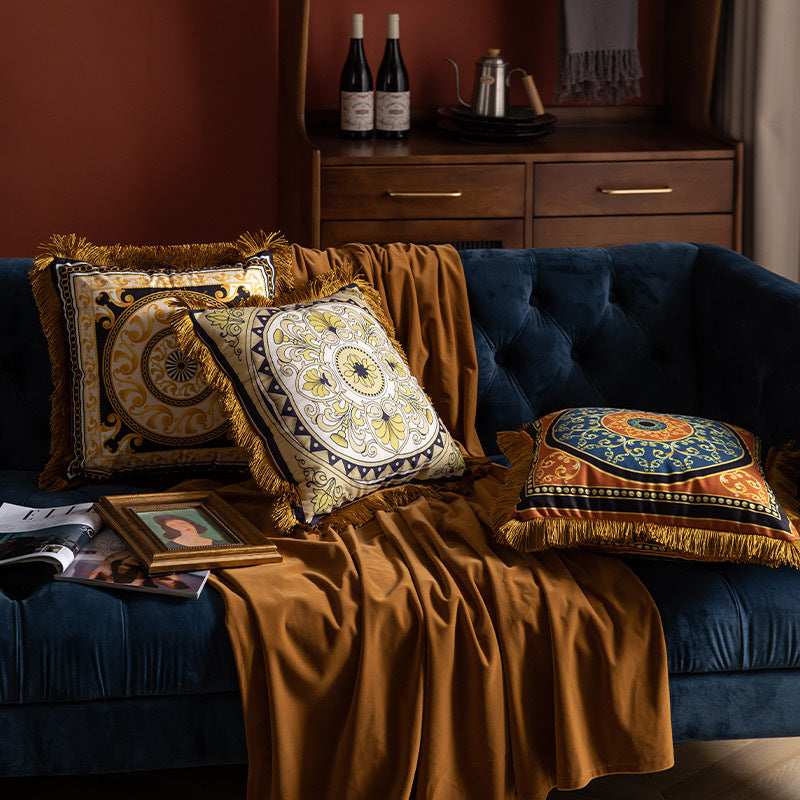 Zierkissen für Sofa mit Pflanzenmuster | LuxeStyle
