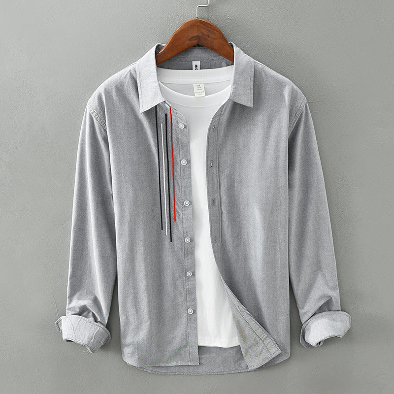 Baumwoll Langarm Hemdjacke