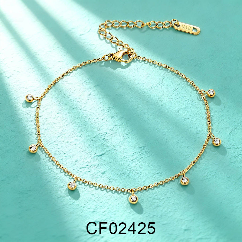 Einfacher Frauenknöchel-Schmuck