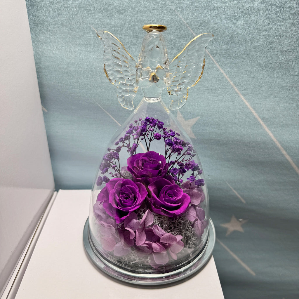 Rose Bouquet Engel-Statue
