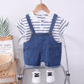 Boys Streifen-Denim Dungaree Set · 2 Stück – Bild 7 | LuxeStyle