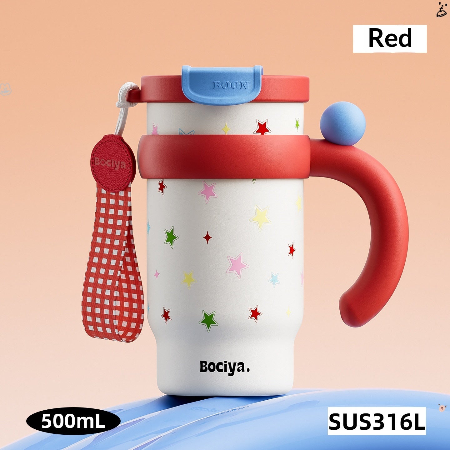Edelstahl-Trinkbecher mit Charm