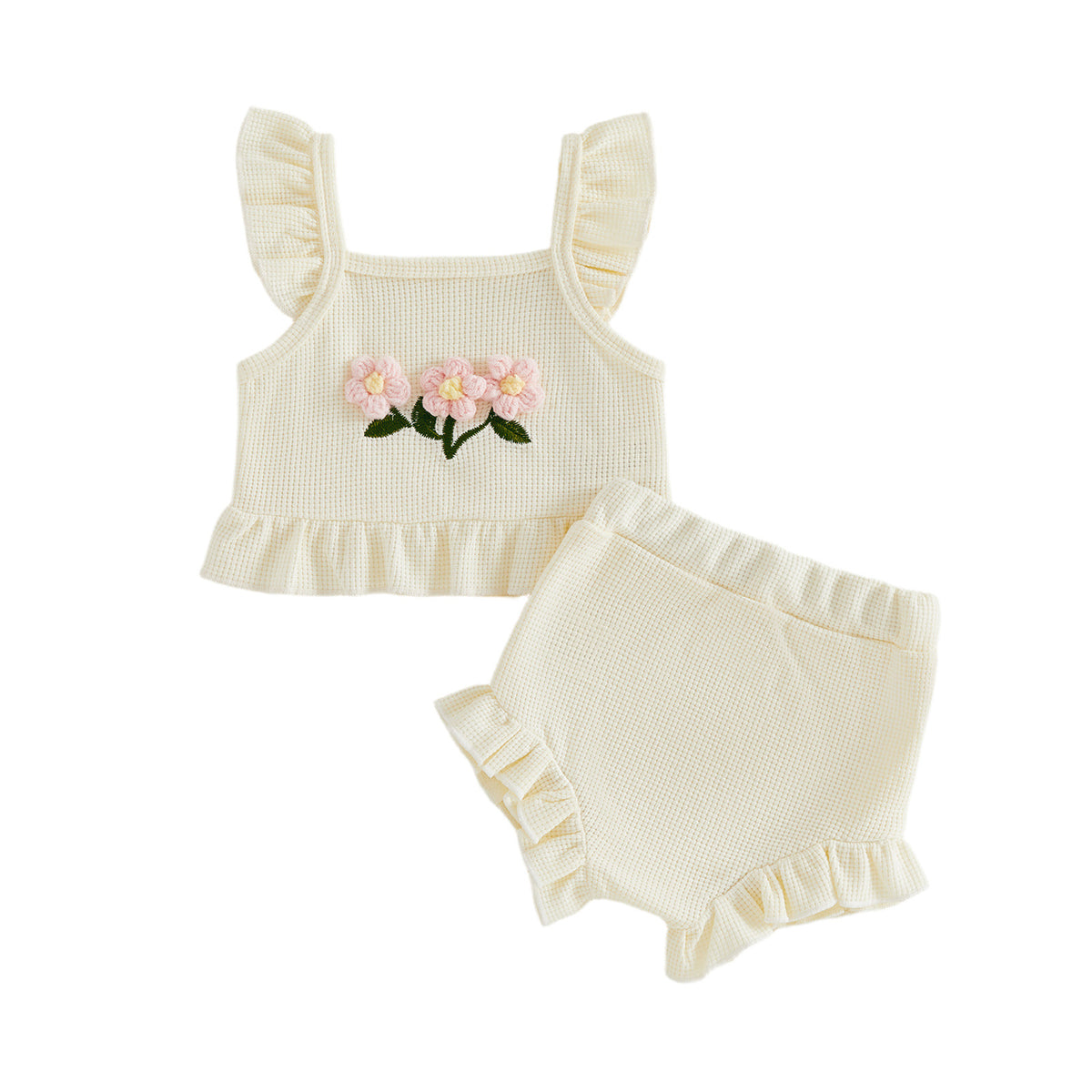 Blumen-Oberteil und Hosen-Set für Babys – Bild 9 | LuxeStyle