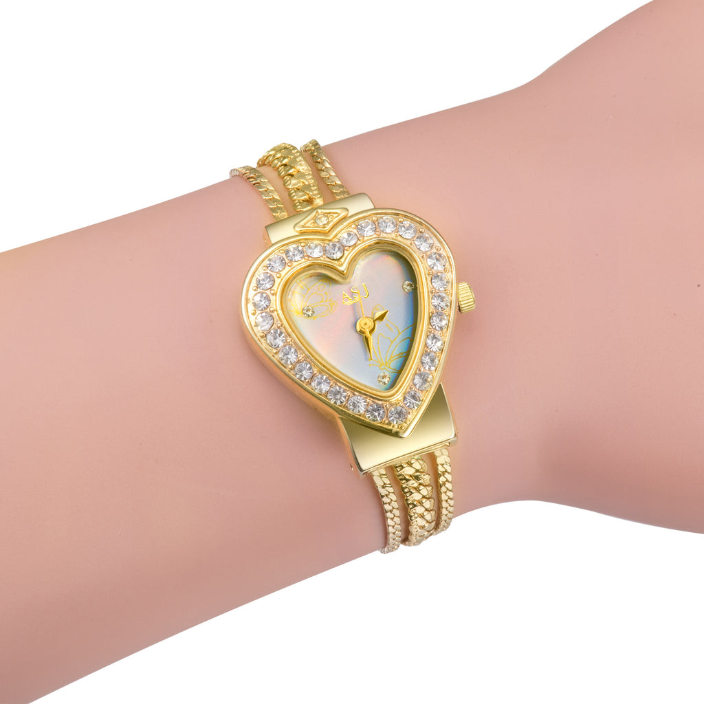 Elegante Damenuhr mit Diamant-Dekoration – Bild 3 | LuxeStyle